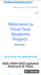 Mobile Screenshot of finalyearstudentsproject.com